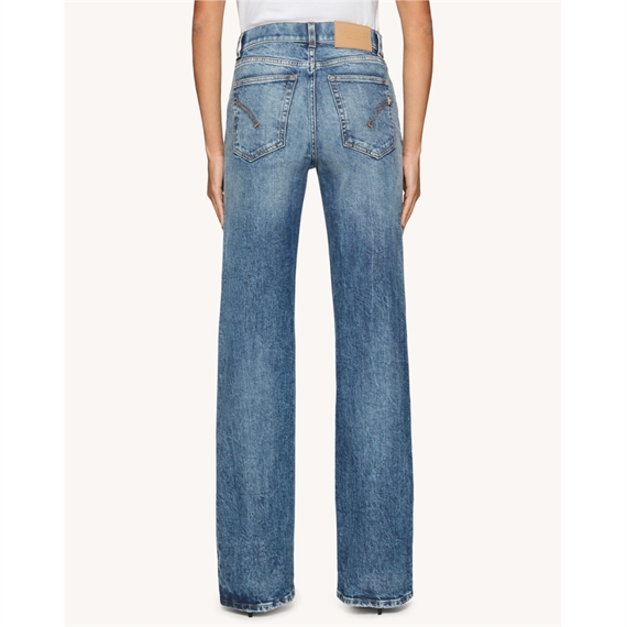 Dondup Mabel Wide Jeans, Denim Blue 